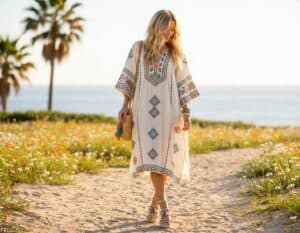 Mehr über den Artikel erfahren Boho Tunikakleid – Freiheit trifft feminine Eleganz