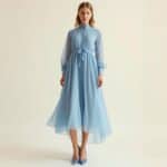 Welche Schuhe zum Blusenkleid?