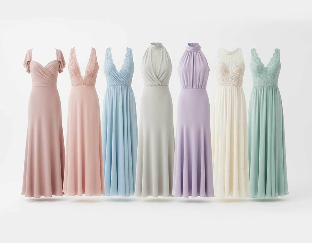 Damenkleider mit verschiedenen Ausschnittsformen Damenkleider mit verschiedenen Ausschnittsformen