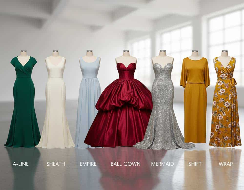 Die wichtigsten Kleiderschnitte