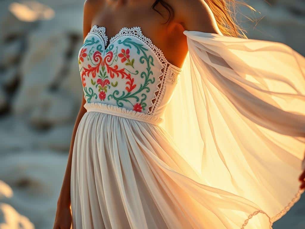 Materialien und Schnitte Ibiza Kleid