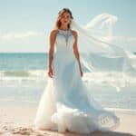 Outfit für die Braut bei einer Strandhochzeit