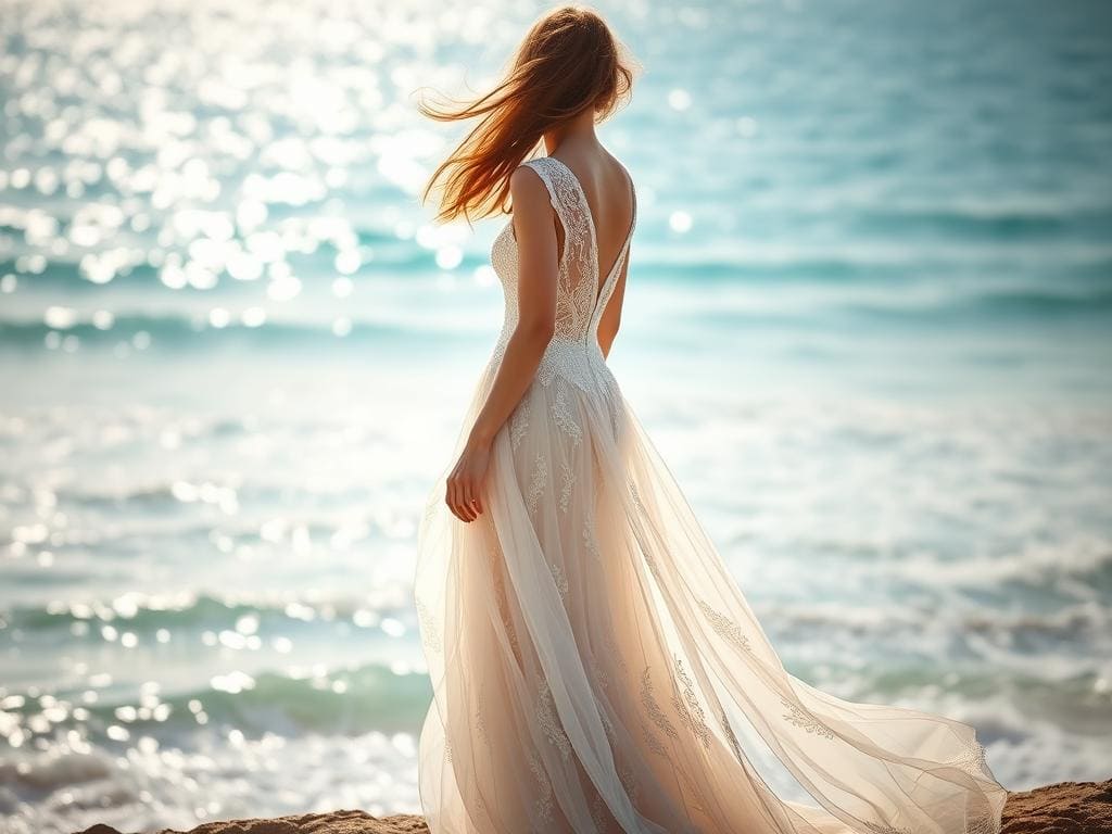 Strandhochzeit Brautkleid