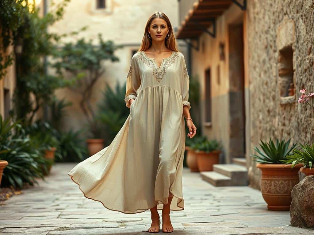 elegante Leinenkleider