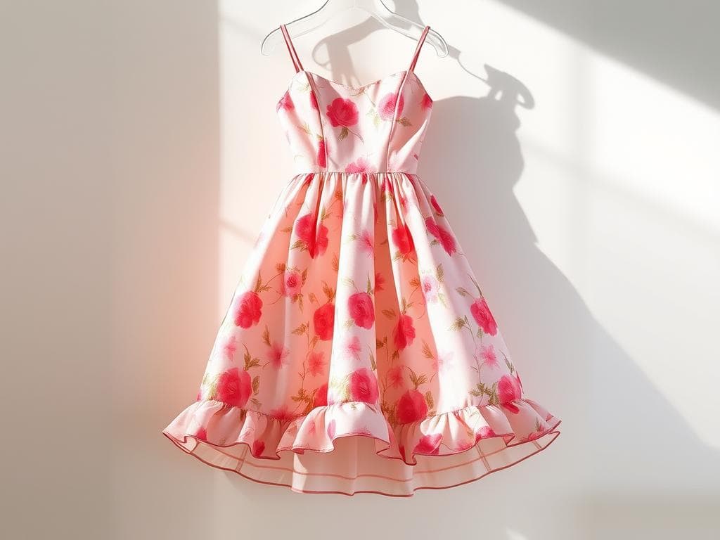 Cocktailkleid Blumenmuster