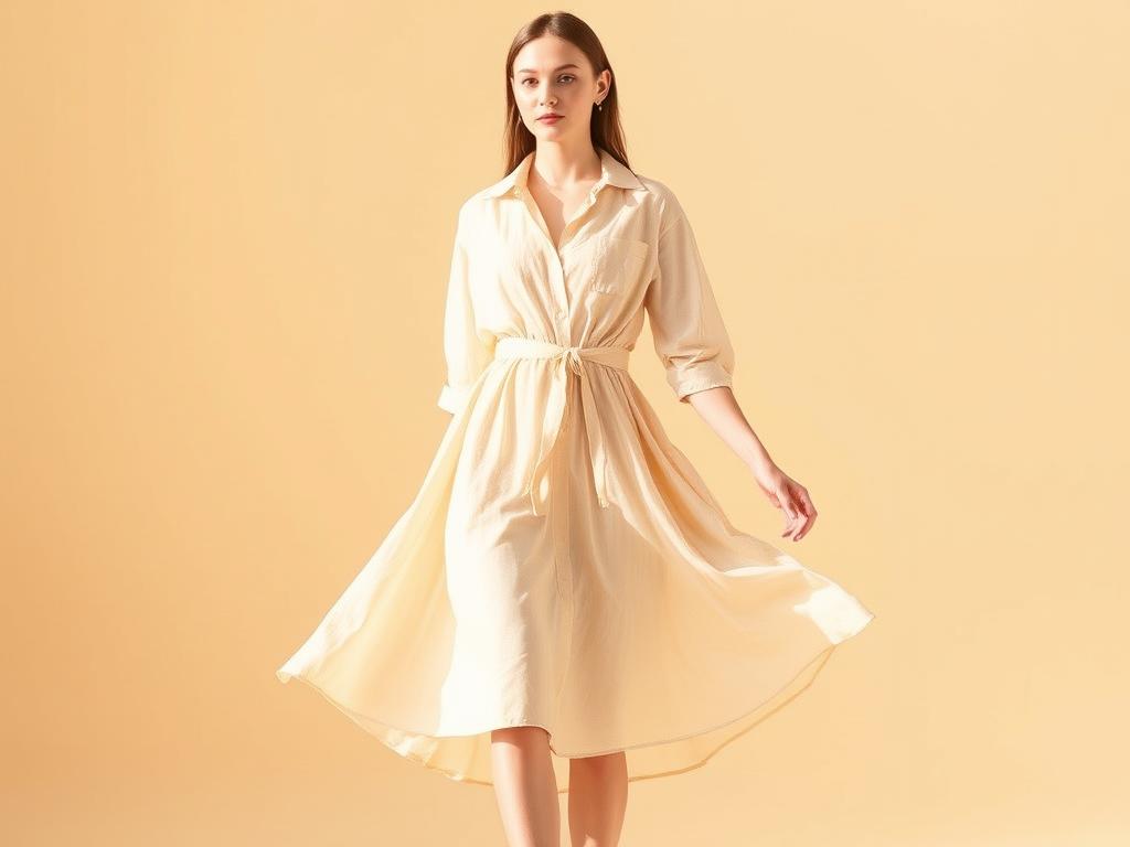 Du betrachtest gerade Der Hemdblusen-Schnitt bei Damenkleidern – wo Lässigkeit auf Linien trifft