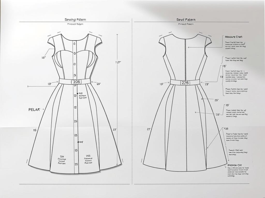 Maßtabellen Prinzess-Schnitt Anpassung