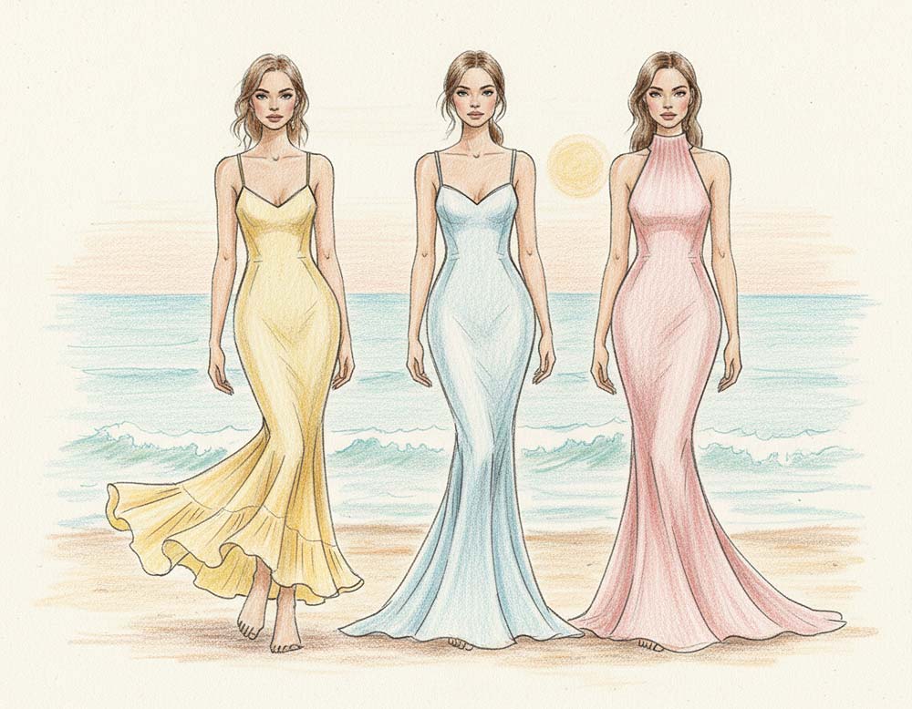 Meerjungfrau-Schnitt Muster für moderne Sommer-Kleider