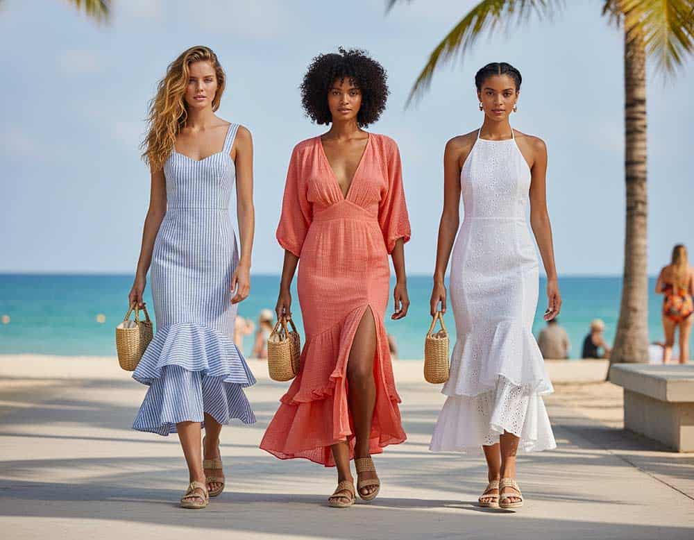 Meerjungfrau-Schnitt bei Sommerkleidern