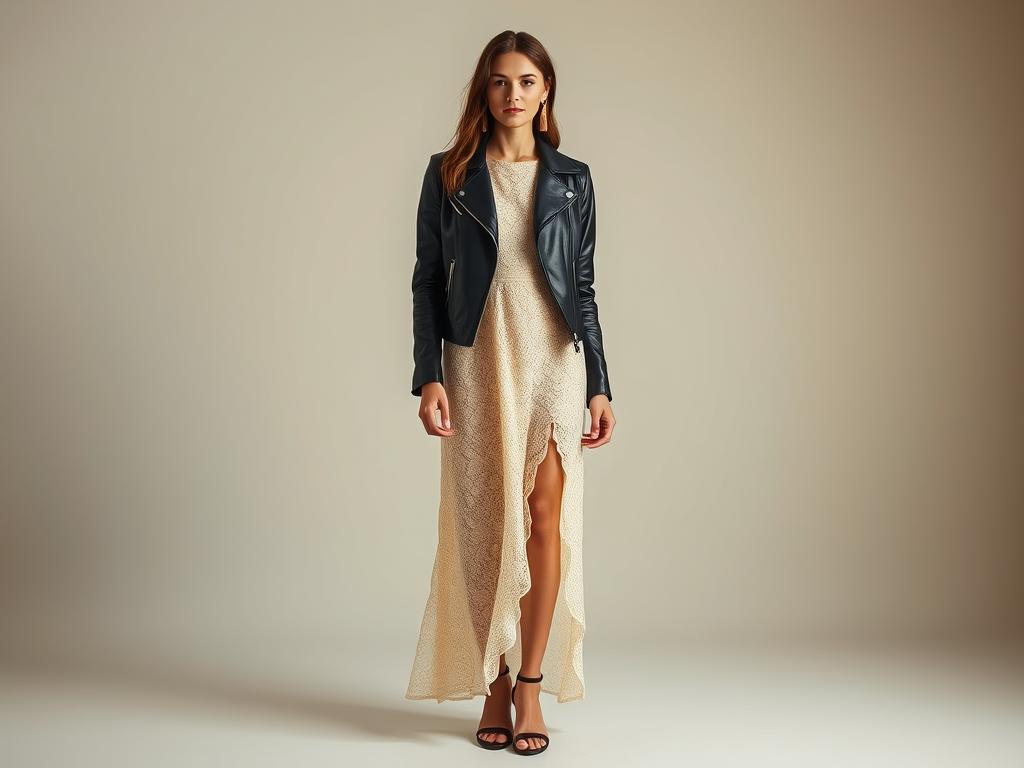 jacke kleid kombinationsbeispiel