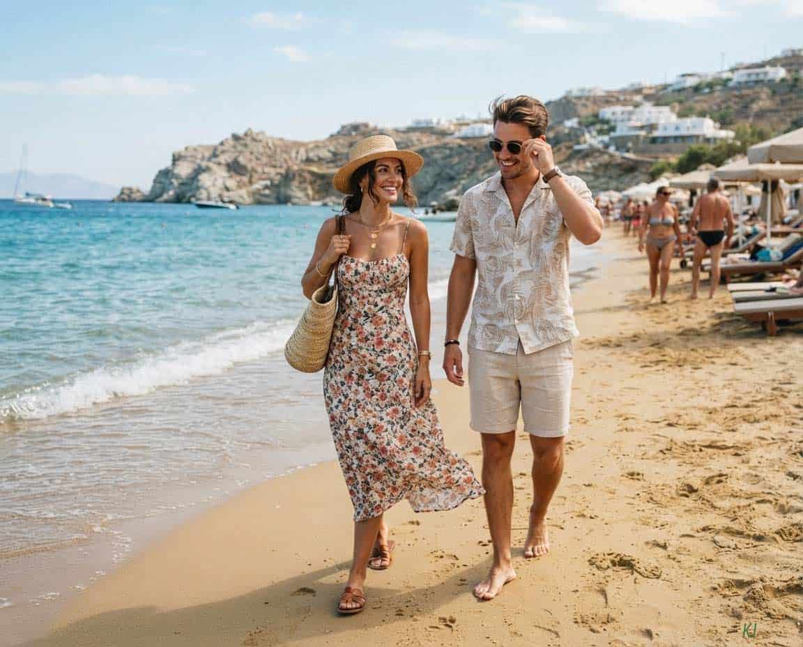 Hut und Sonnenbrille darf bei der Kleidung für den Strandurlaub nicht fehllen Hut und Sonnenbrille darf bei der Kleidung für den Strandurlaub nicht fehllen