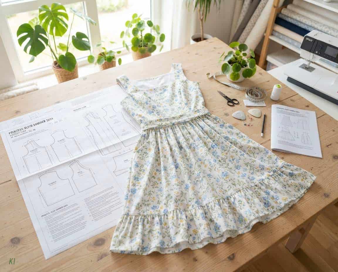 Schnittmuster für Prinzess Kleid und Beispielkleid