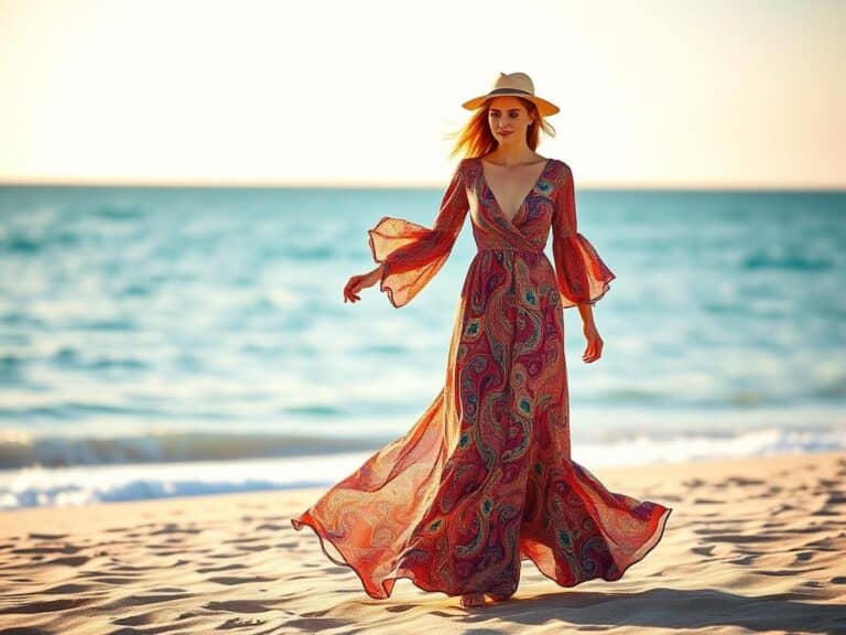 Mehr über den Artikel erfahren Traumhaftes Maxi Strandkleid für den Urlaub