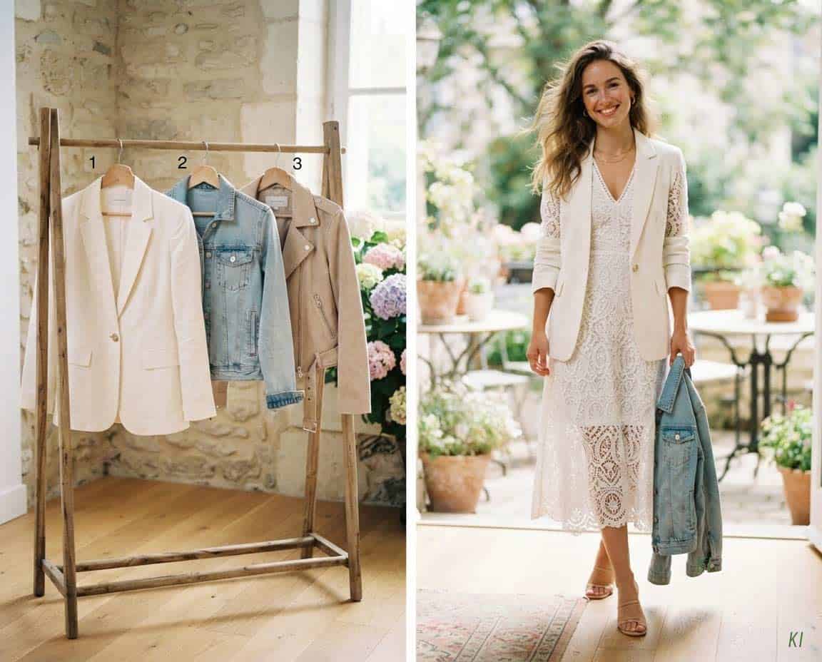 Welche Jacke zum Spitzenkleid?