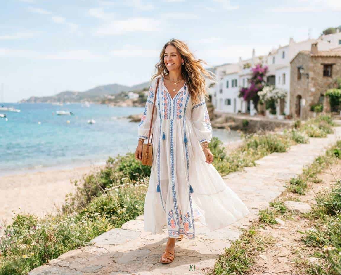 Sommer Tunika Kleid in Lang Sommer Tunika Kleid in Lang