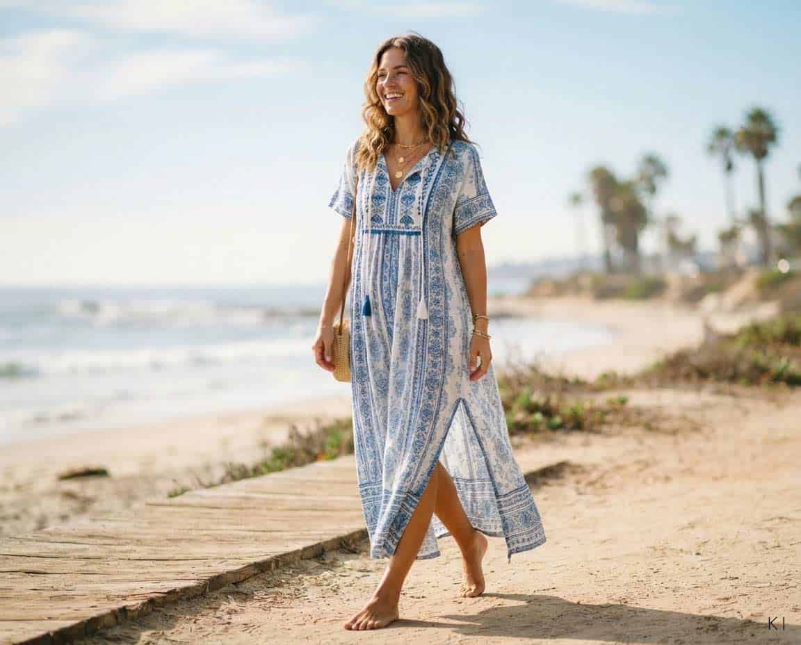 Traumhaftes Maxi Strandkleid Traumhaftes Maxi Strandkleid