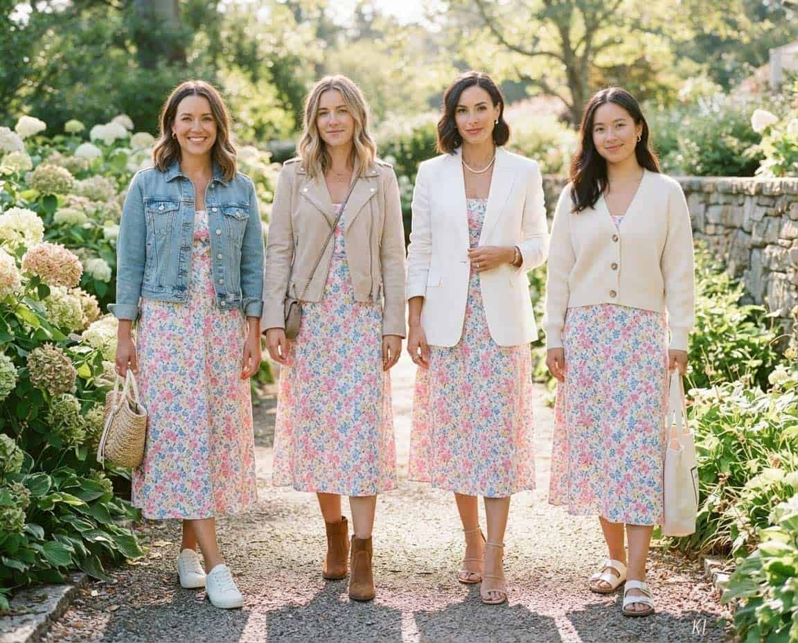 Verschiedene Jackenstile für ein Kleid im Sommer Verschiedene Jackenstile für ein Kleid im Sommer