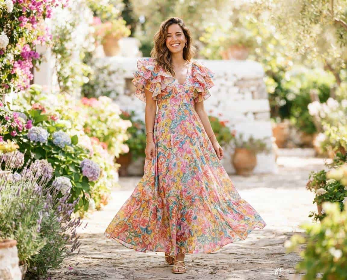 Romantisches Rüschenkleid Romantisches Rüschenkleid